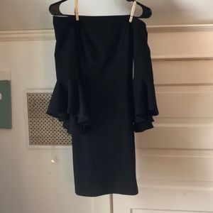 black cocktail dress